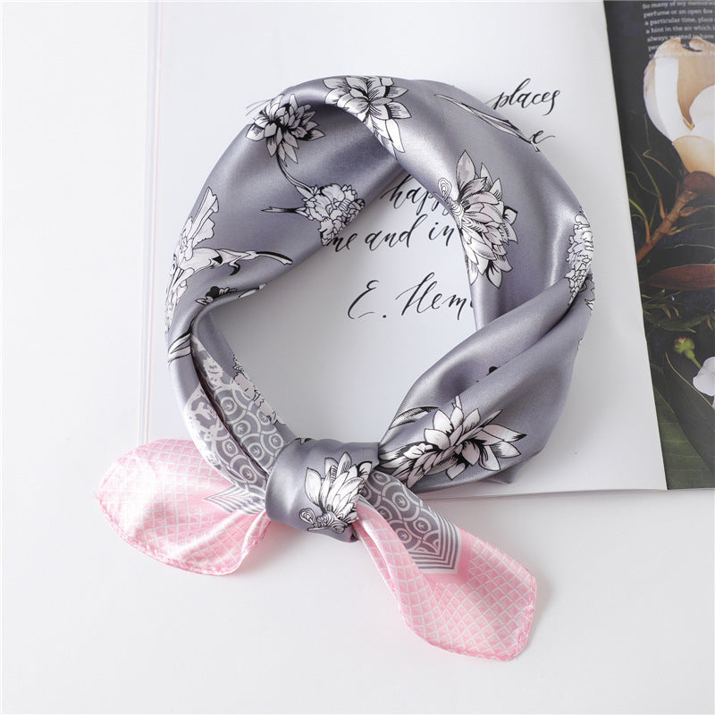 Women's New Small Square Retro Cashew Professional Scarf Women's New Small Square Retro Cashew Professional Scarf